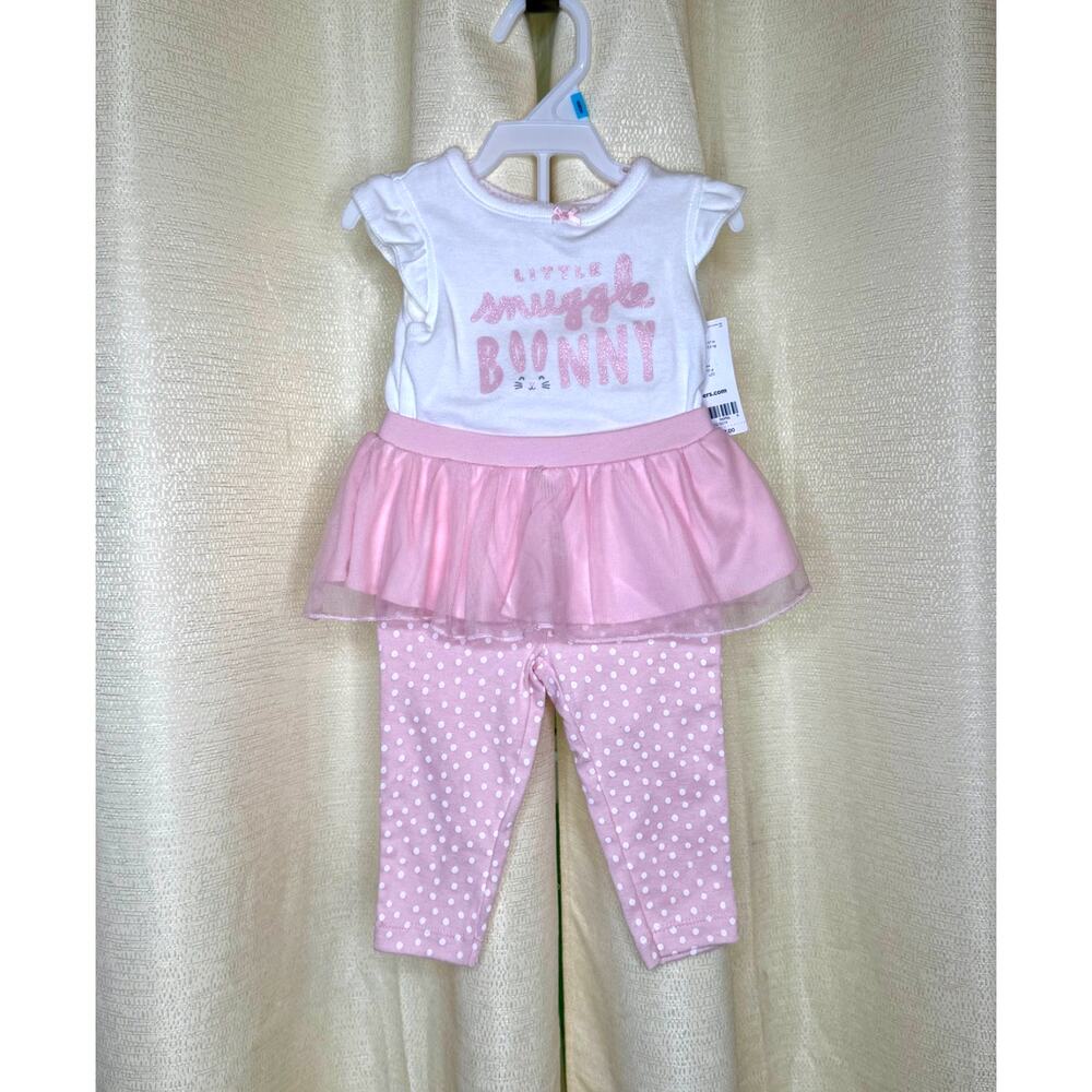 Carters Snuggle Bunny two piece outfit with tutu size 6 months NWT